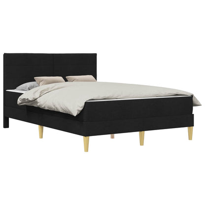 Struttura del letto Nero 140 x 190 cm Poliestere | homemem39