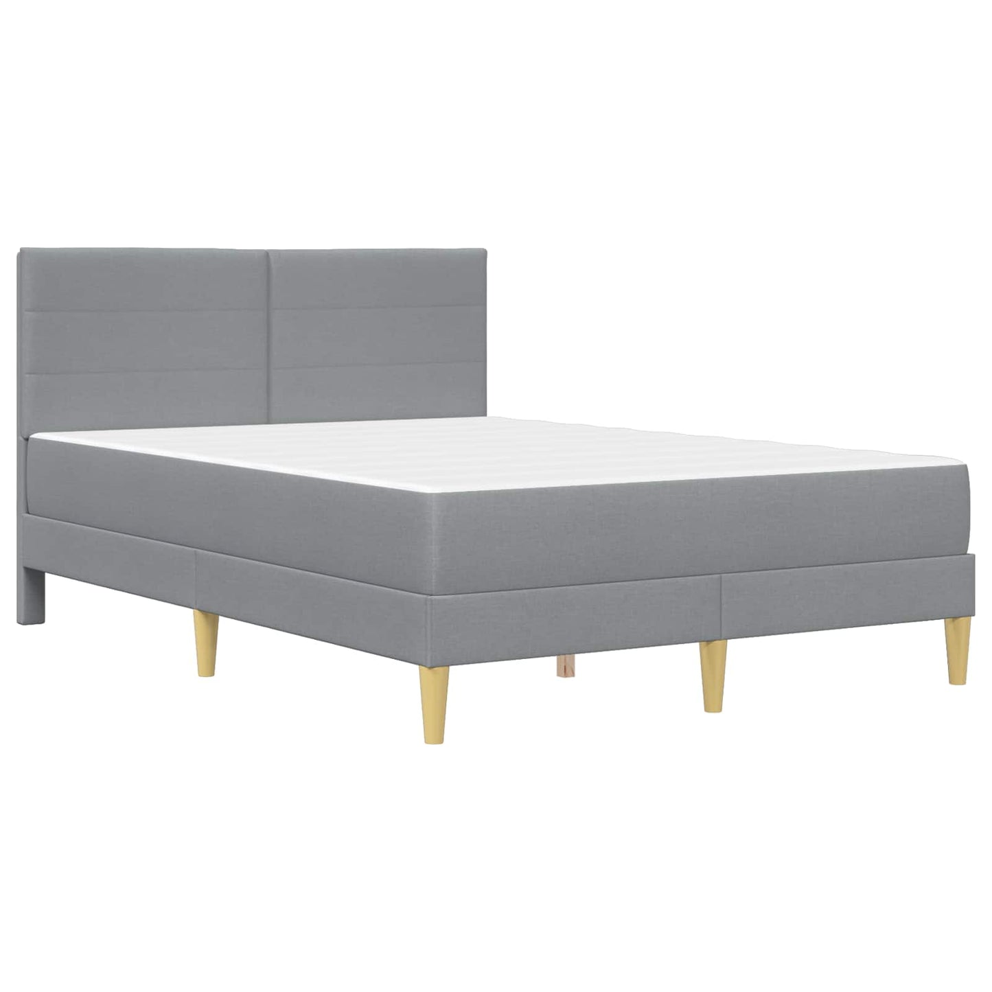 Struttura del letto Grigio chiaro 140 x 200 cm Poliestere | homemem39