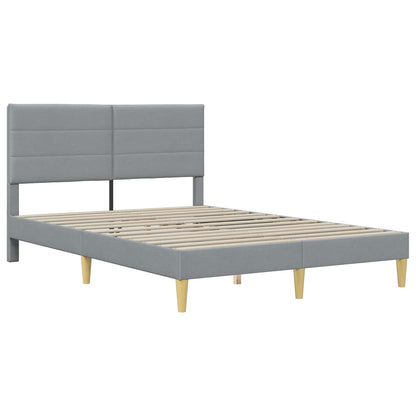 Struttura del letto Grigio chiaro 140 x 200 cm Poliestere | homemem39