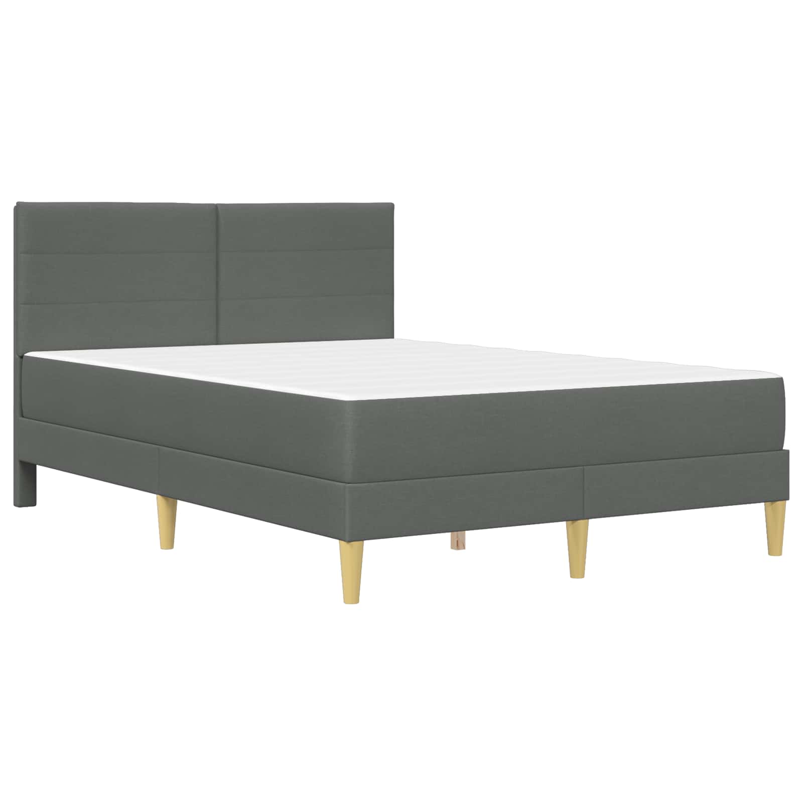 Struttura del letto Grigio scuro 140 x 200 cm Poliestere | homemem39