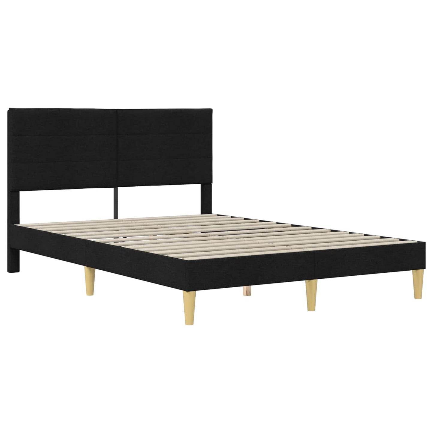 Struttura del letto Nero 140 x 200 cm Poliestere