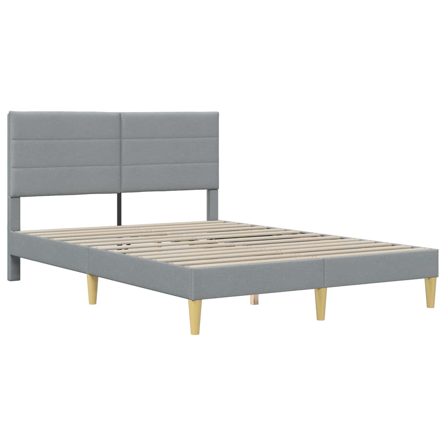 Struttura del letto Grigio chiaro 160 x 200 cm Poliestere | homemem39