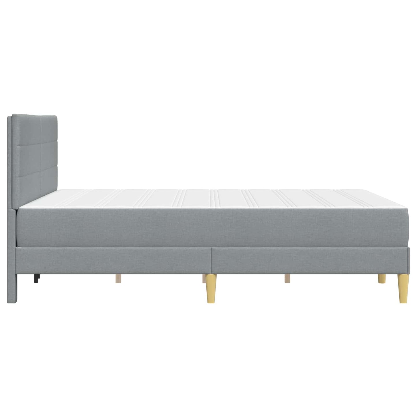 Struttura del letto Grigio chiaro 160 x 200 cm Poliestere | homemem39