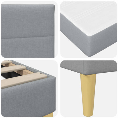 Struttura del letto Grigio chiaro 180 x 200 cm Poliestere | homemem39