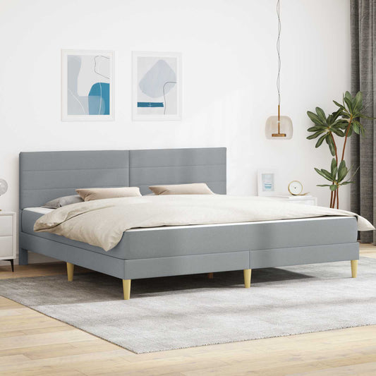 Struttura del letto Grigio chiaro 180 x 200 cm Poliestere