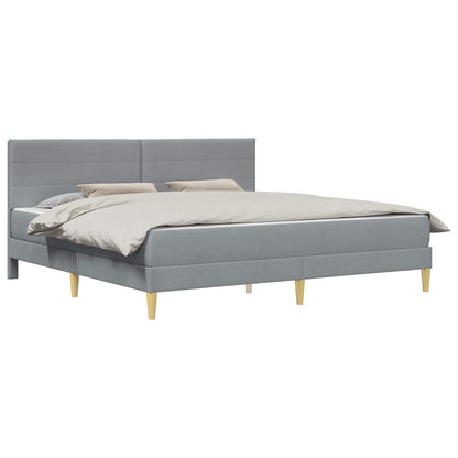 Struttura del letto Grigio chiaro 180 x 200 cm Poliestere | homemem39