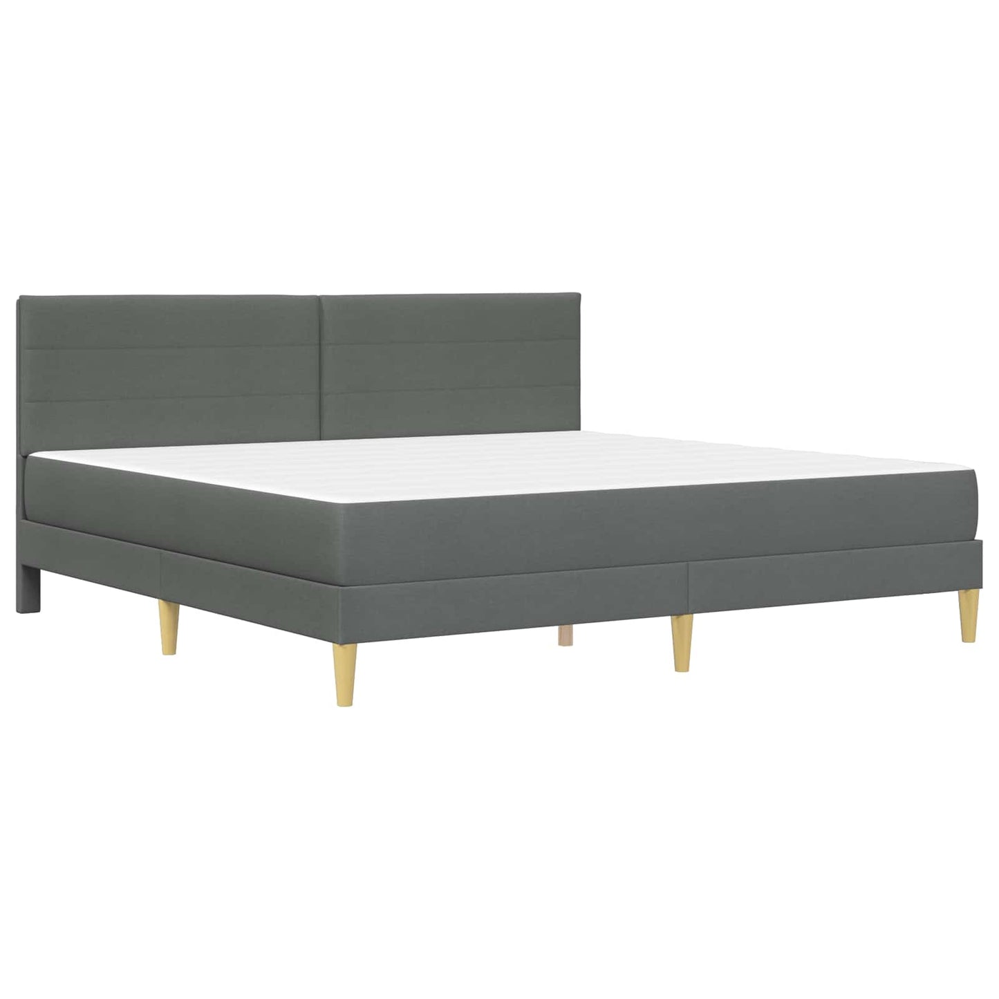 Struttura del letto Grigio scuro 180 x 200 cm Poliestere | homemem39
