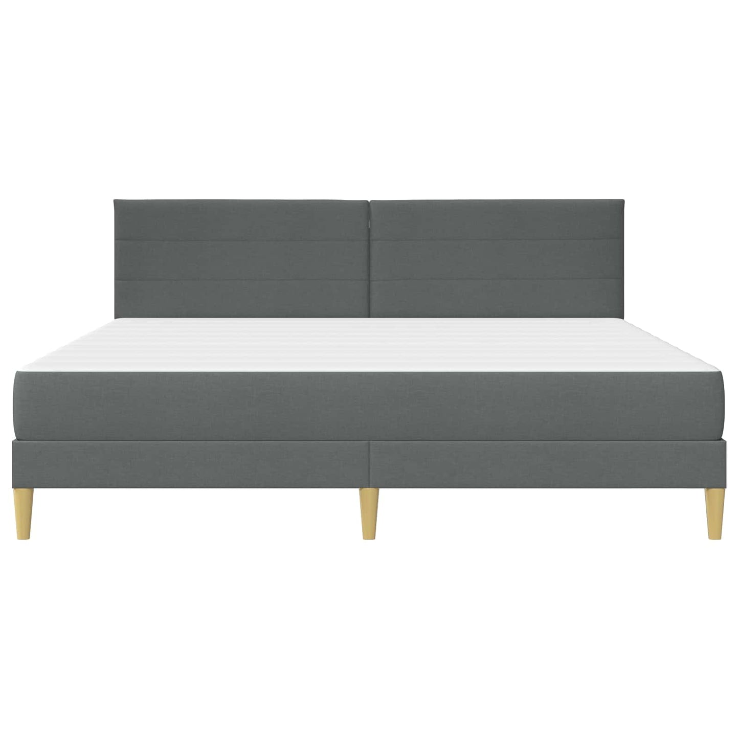 Struttura del letto Grigio scuro 180 x 200 cm Poliestere | homemem39