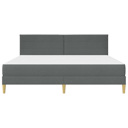 Struttura del letto Grigio scuro 180 x 200 cm Poliestere | homemem39