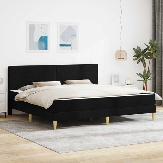 Struttura del letto Nero 180 x 200 cm Poliestere | homemem39