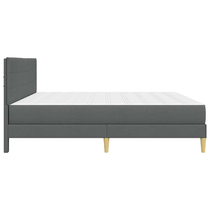 Struttura del letto Grigio scuro 200 x 200 cm Poliestere