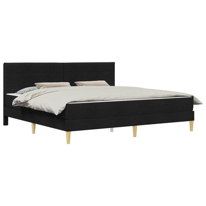 Struttura del letto Nero 200 x 200 cm Poliestere | homemem39