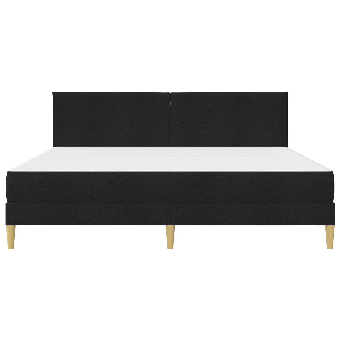 Struttura del letto Nero 200 x 200 cm Poliestere | homemem39
