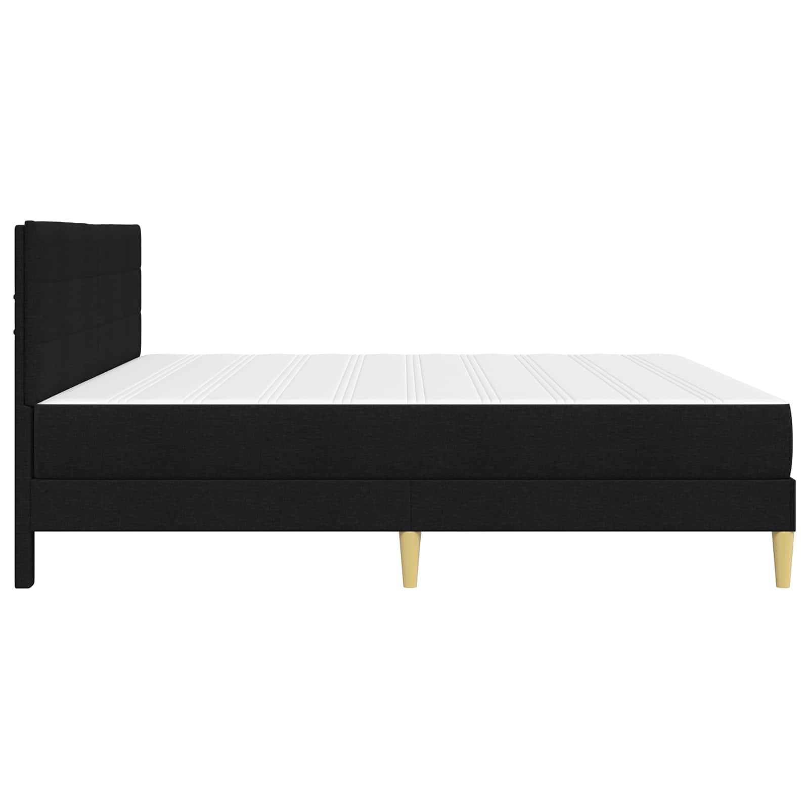 Struttura del letto Nero 200 x 200 cm Poliestere | homemem39