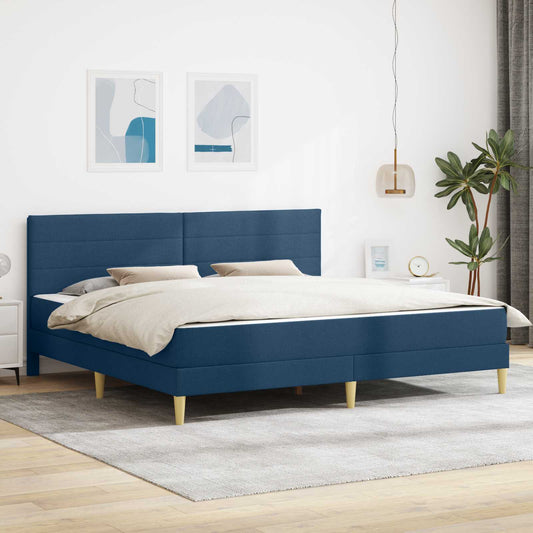 Struttura del letto Blu 200 x 200 cm Poliestere | homemem39