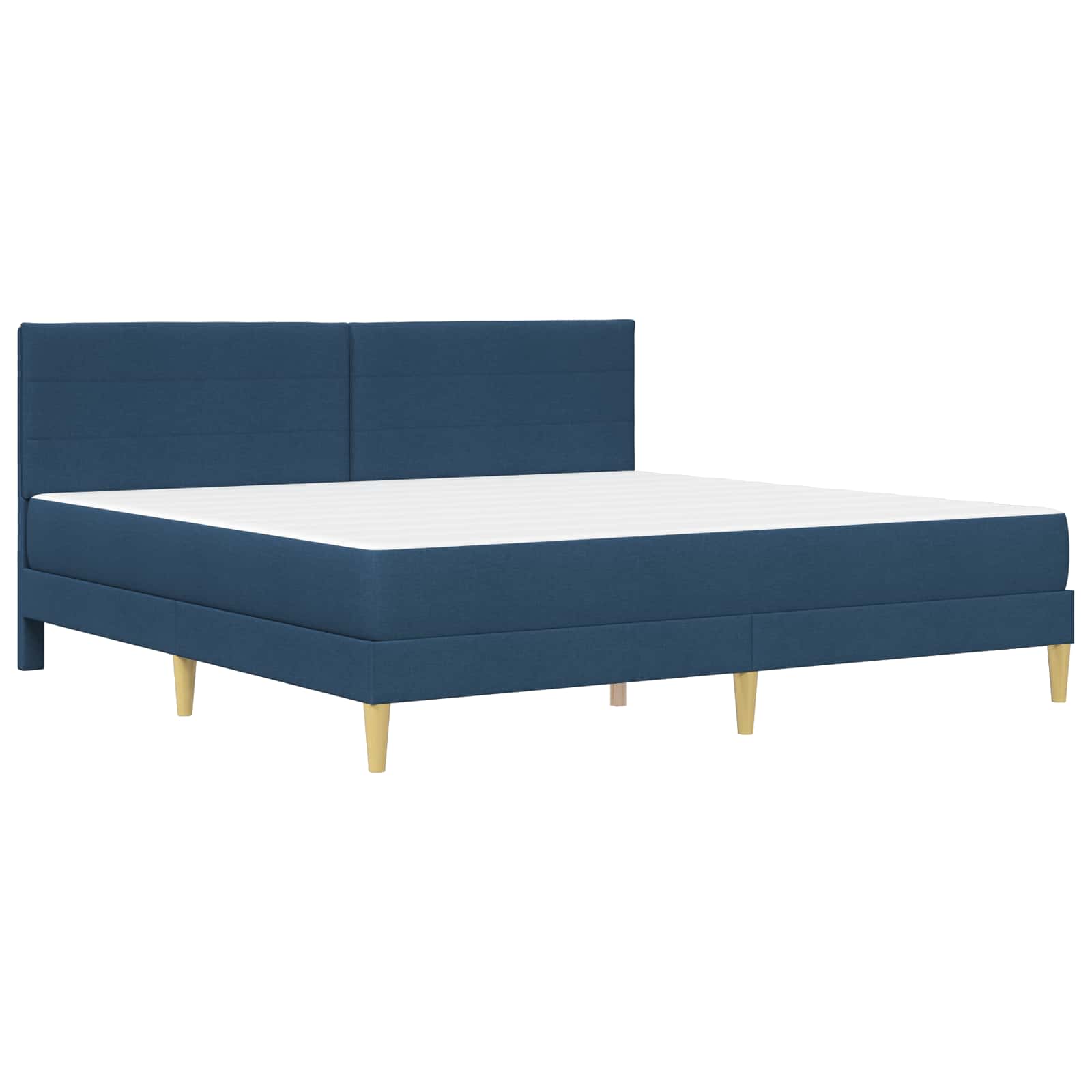 Struttura del letto Blu 200 x 200 cm Poliestere | homemem39