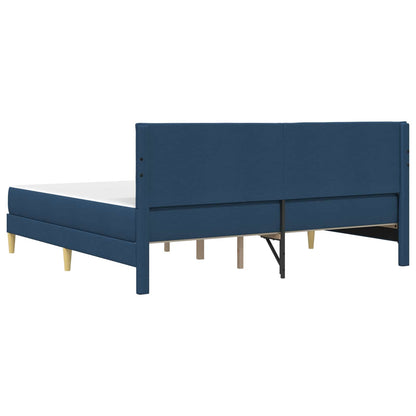 Struttura del letto Blu 200 x 200 cm Poliestere | homemem39