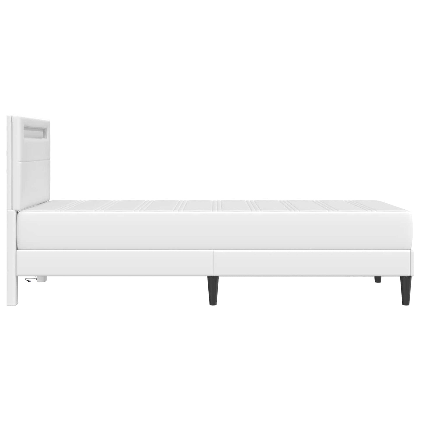 Struttura del letto con testiera Bianco 80 x 200 cm Similpelle | homemem39