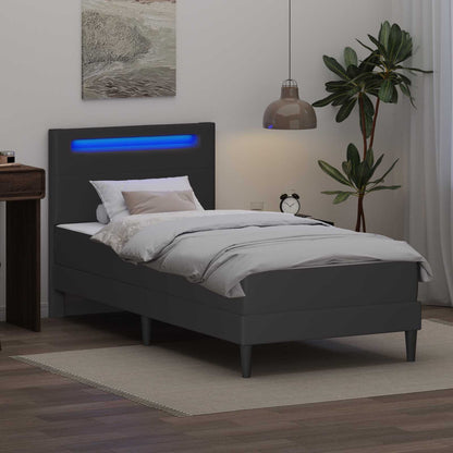 Struttura del letto con testiera Grigio 100 x 200 cm Similpelle | homemem39