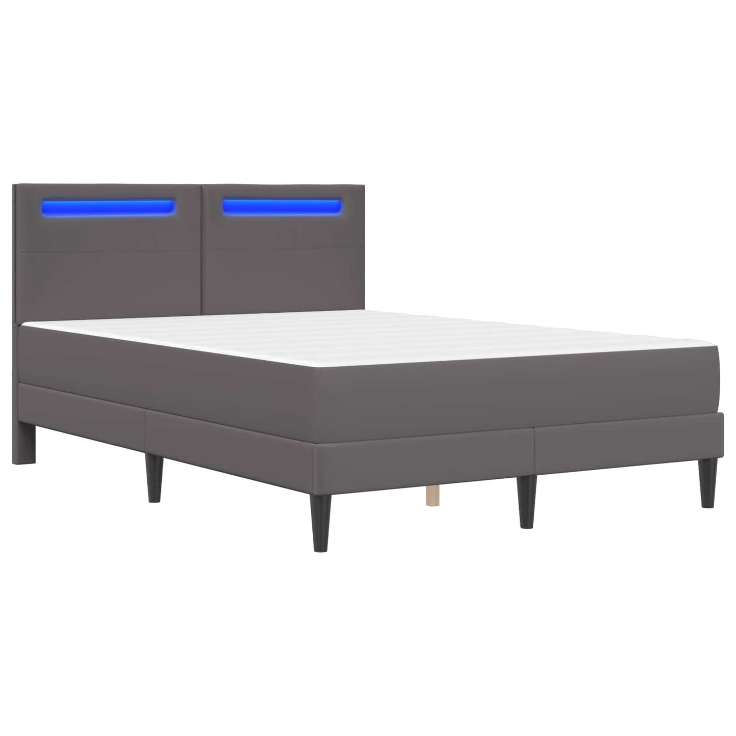 Struttura del letto con testiera Grigio 120 x 190 cm Similpelle | homemem39