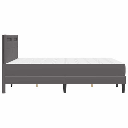 Struttura del letto con testiera Grigio 120 x 190 cm Similpelle | homemem39