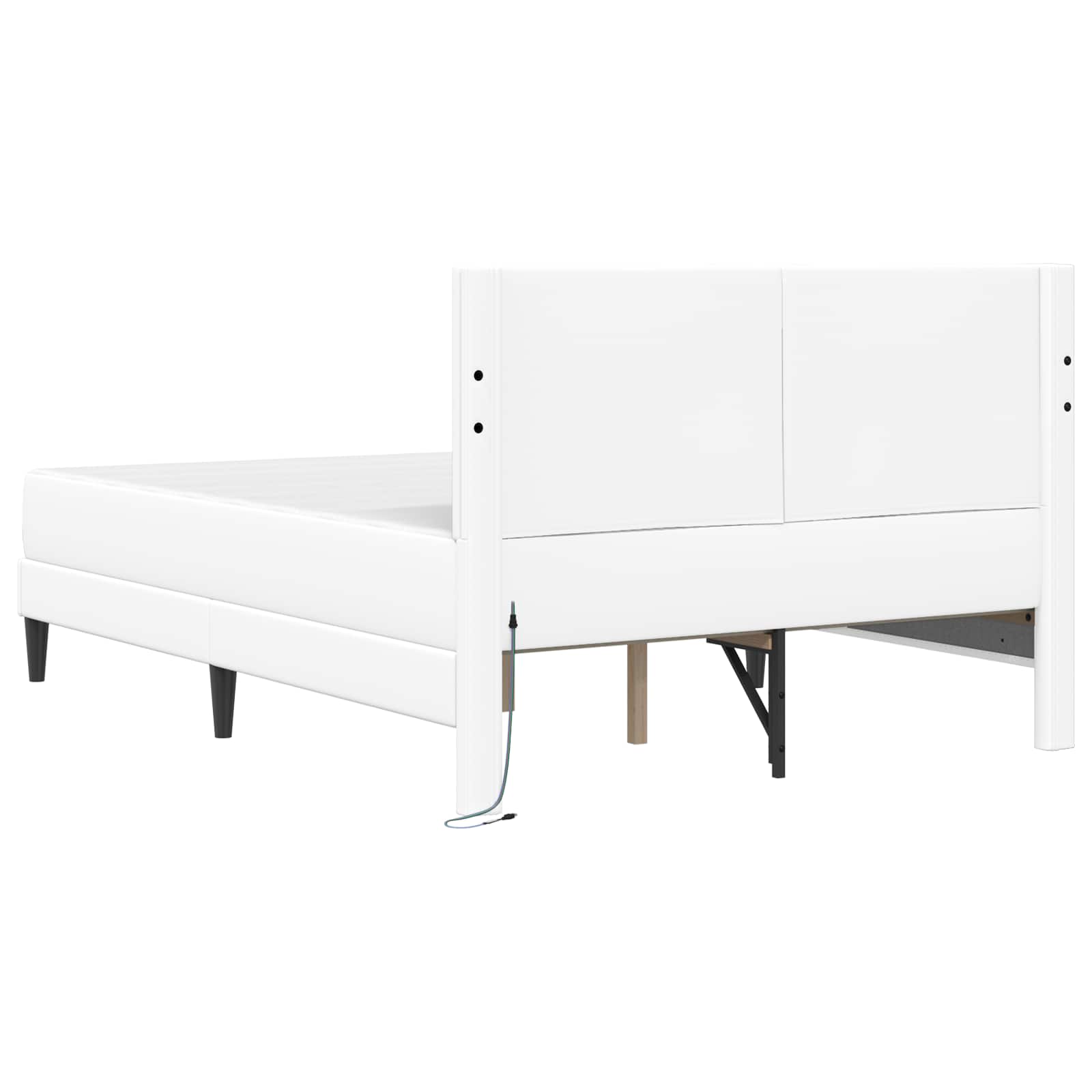 Struttura del letto con strisce LED 2 pcs Similpelle | homemem39