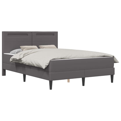 Struttura del letto con testiera Grigio 120 x 200 cm Similpelle | homemem39
