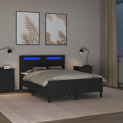 Struttura del letto con testiera Nero 120 x 200 cm Similpelle | homemem39