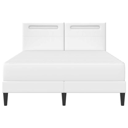 Struttura del letto con testiera Bianco 120 x 200 cm Similpelle | homemem39