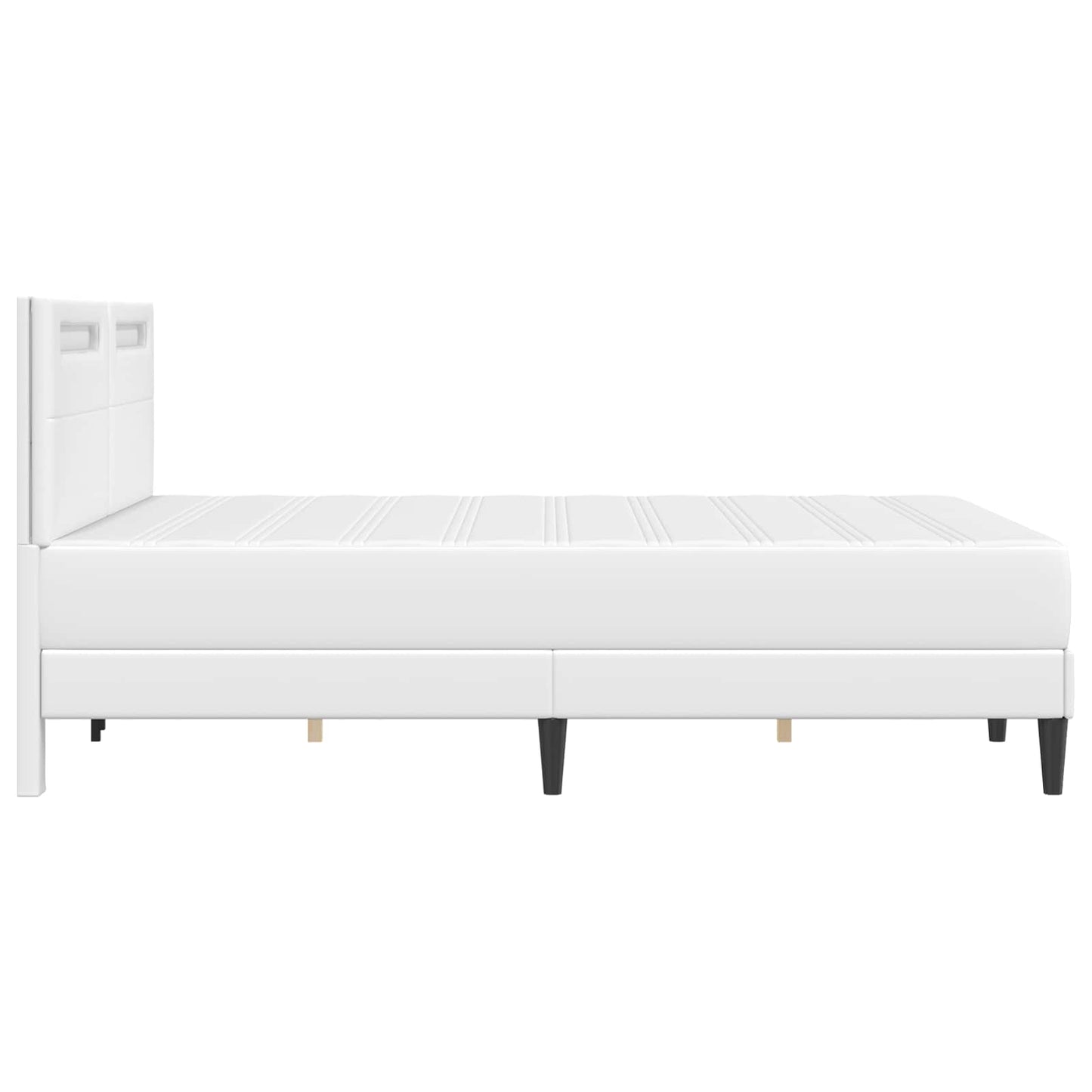 Struttura del letto con testiera Bianco 120 x 200 cm Similpelle | homemem39