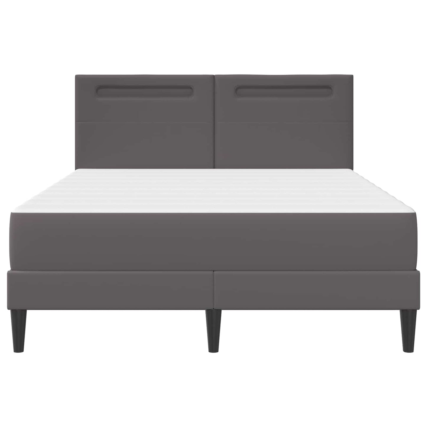 Struttura del letto con testiera Grigio 160 x 200 cm Similpelle | homemem39