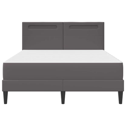 Struttura del letto con testiera Grigio 160 x 200 cm Similpelle | homemem39