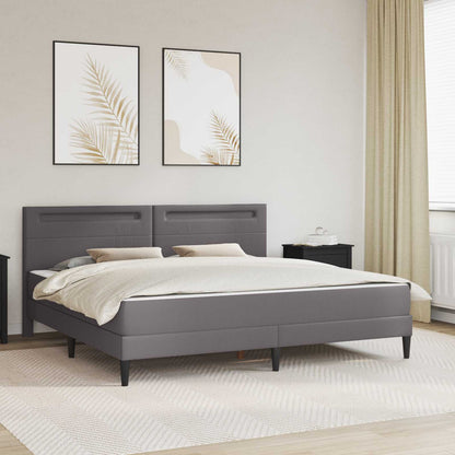 Struttura del letto con testiera Grigio 180 x 200 cm Similpelle | homemem39