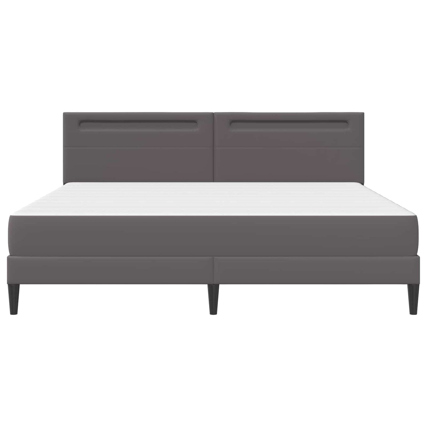 Struttura del letto con testiera Grigio 180 x 200 cm Similpelle | homemem39