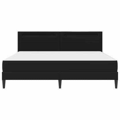 Struttura del letto con testiera Nero 180 x 200 cm Similpelle | homemem39