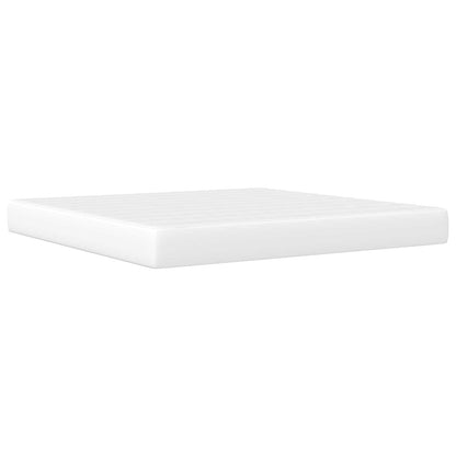 Struttura del letto con testiera Bianco 180 x 200 cm Similpelle | homemem39