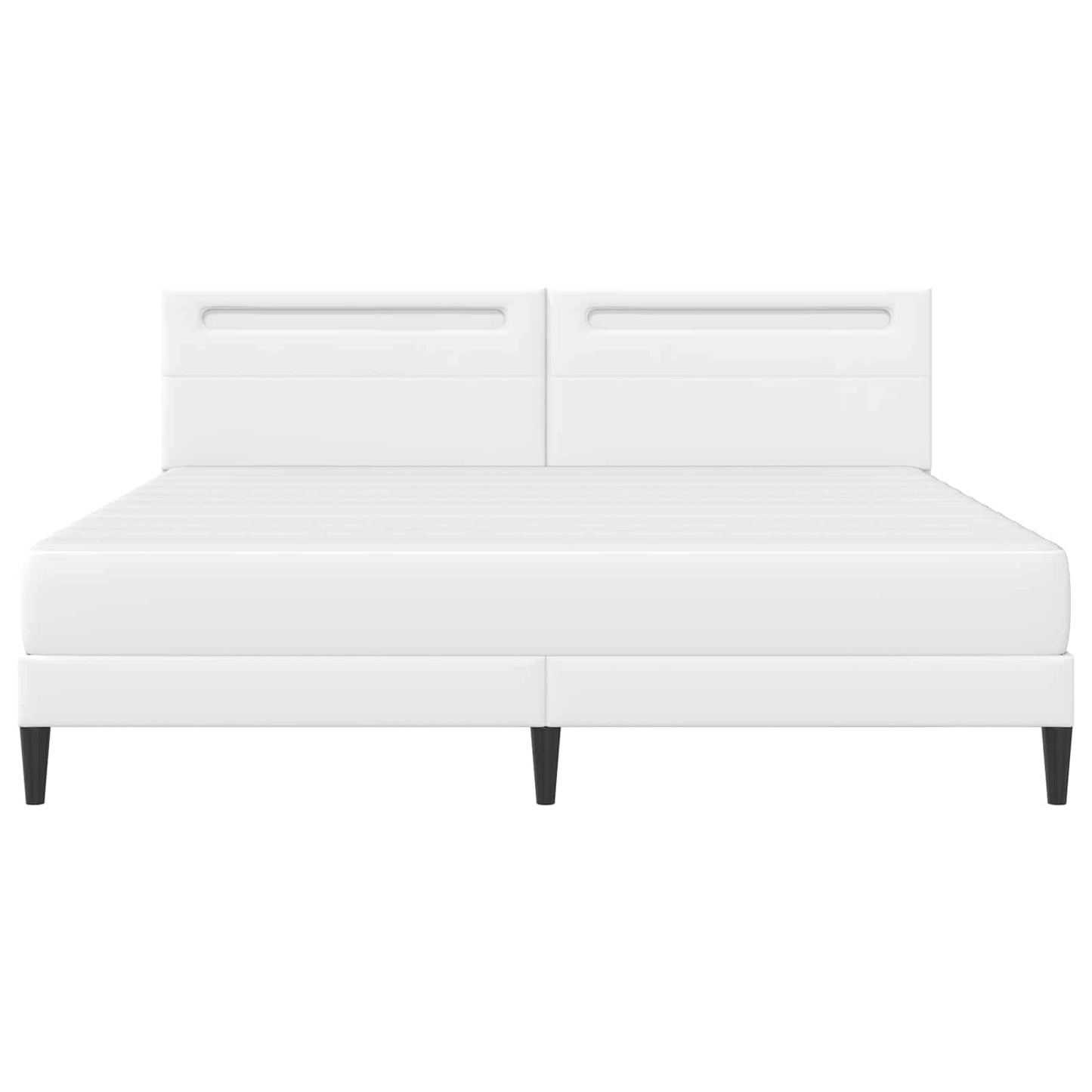 Struttura del letto con testiera Bianco 180 x 200 cm Similpelle | homemem39