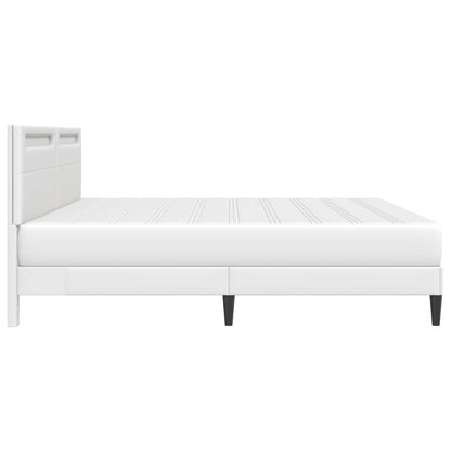 Struttura del letto con testiera Bianco 180 x 200 cm Similpelle | homemem39