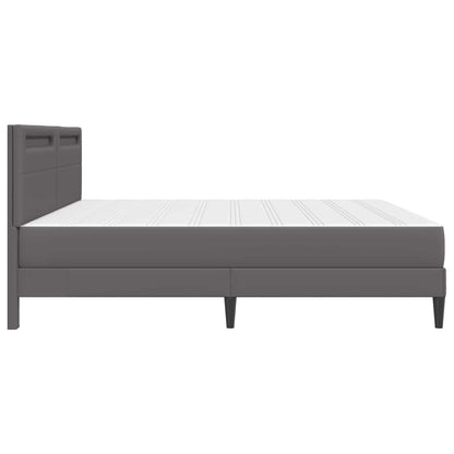 Struttura del letto con testiera Grigio 200 x 200 cm Similpelle | homemem39
