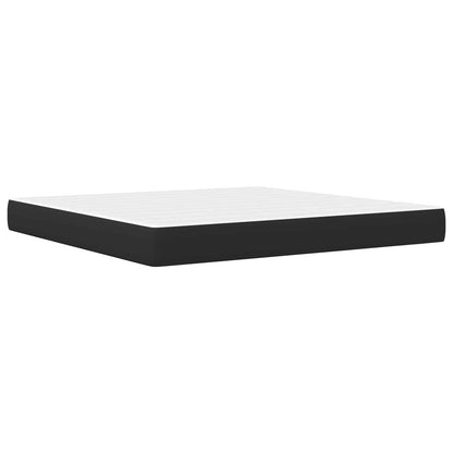 Struttura del letto con testiera Nero 200 x 200 cm Similpelle | homemem39