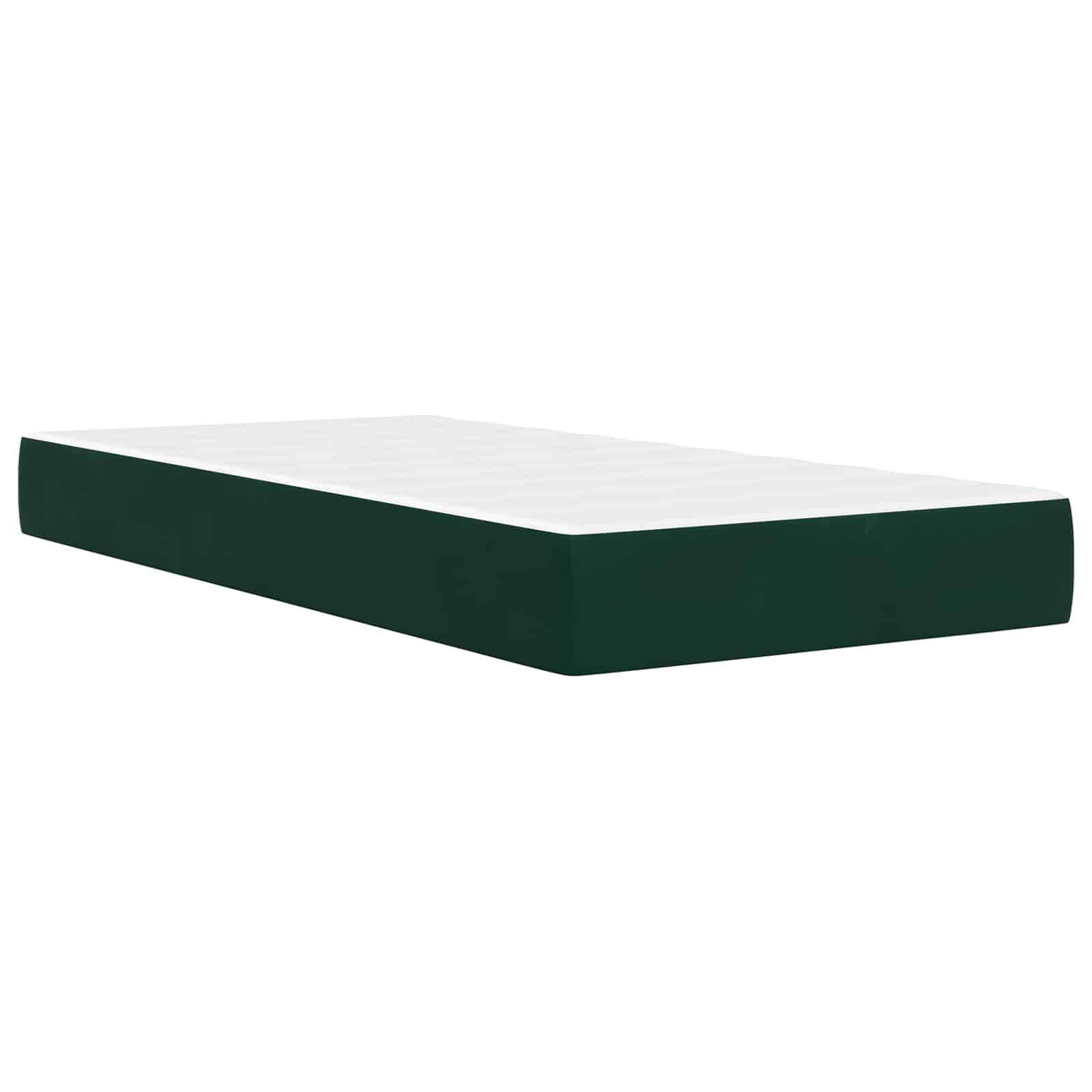 Struttura letto con materasso Verde Scuro 80 x 200 cm Velluto | homemem39