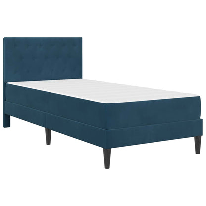 Struttura letto con materasso Blu 80 x 200 cm Velluto | homemem39