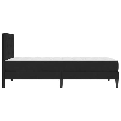 Struttura letto con materasso Nero 90 x 190 cm Velluto | homemem39