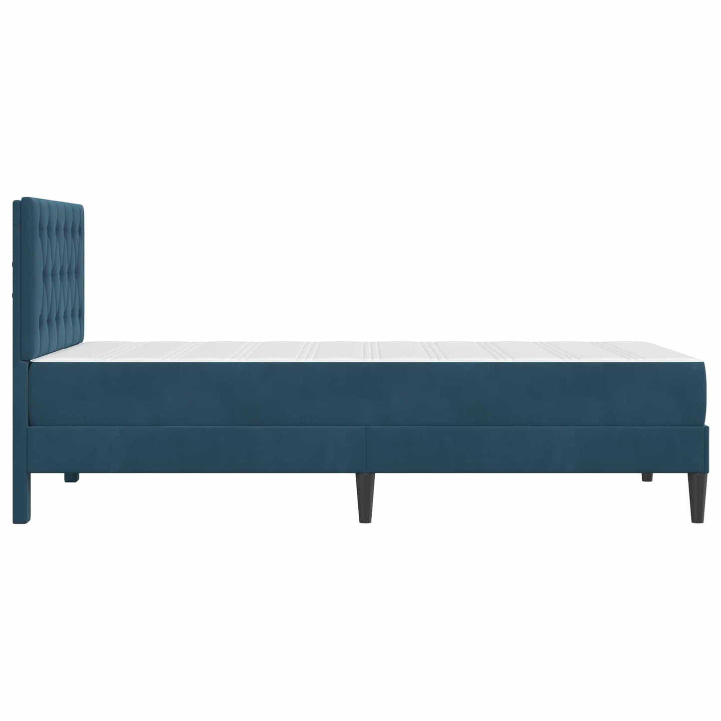 Struttura letto con materasso Blu 90 x 200 cm Velluto | homemem39