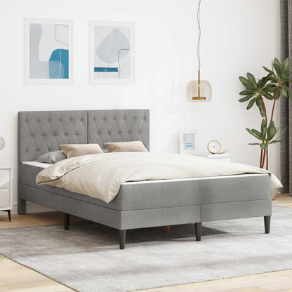 Struttura letto con materasso vidaXL Grigio chiaro 120 x 190 cm | homemem39