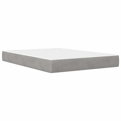 Struttura letto con materasso vidaXL Grigio chiaro 120 x 190 cm | homemem39