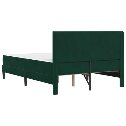 Struttura letto con materasso Verde Scuro 120 x 200 cm Velluto | homemem39