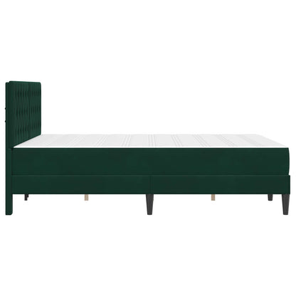 Struttura letto con materasso Verde Scuro 120 x 200 cm Velluto | homemem39