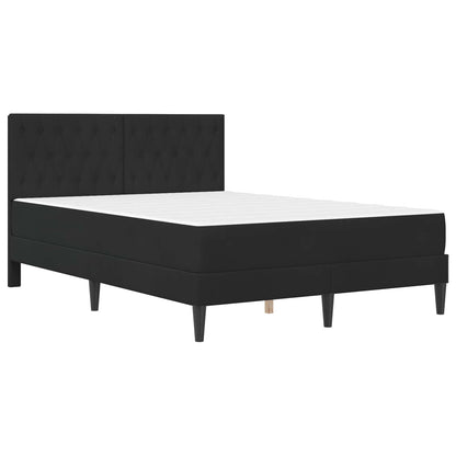 Struttura letto con materasso Nero 120 x 200 cm Velluto | homemem39