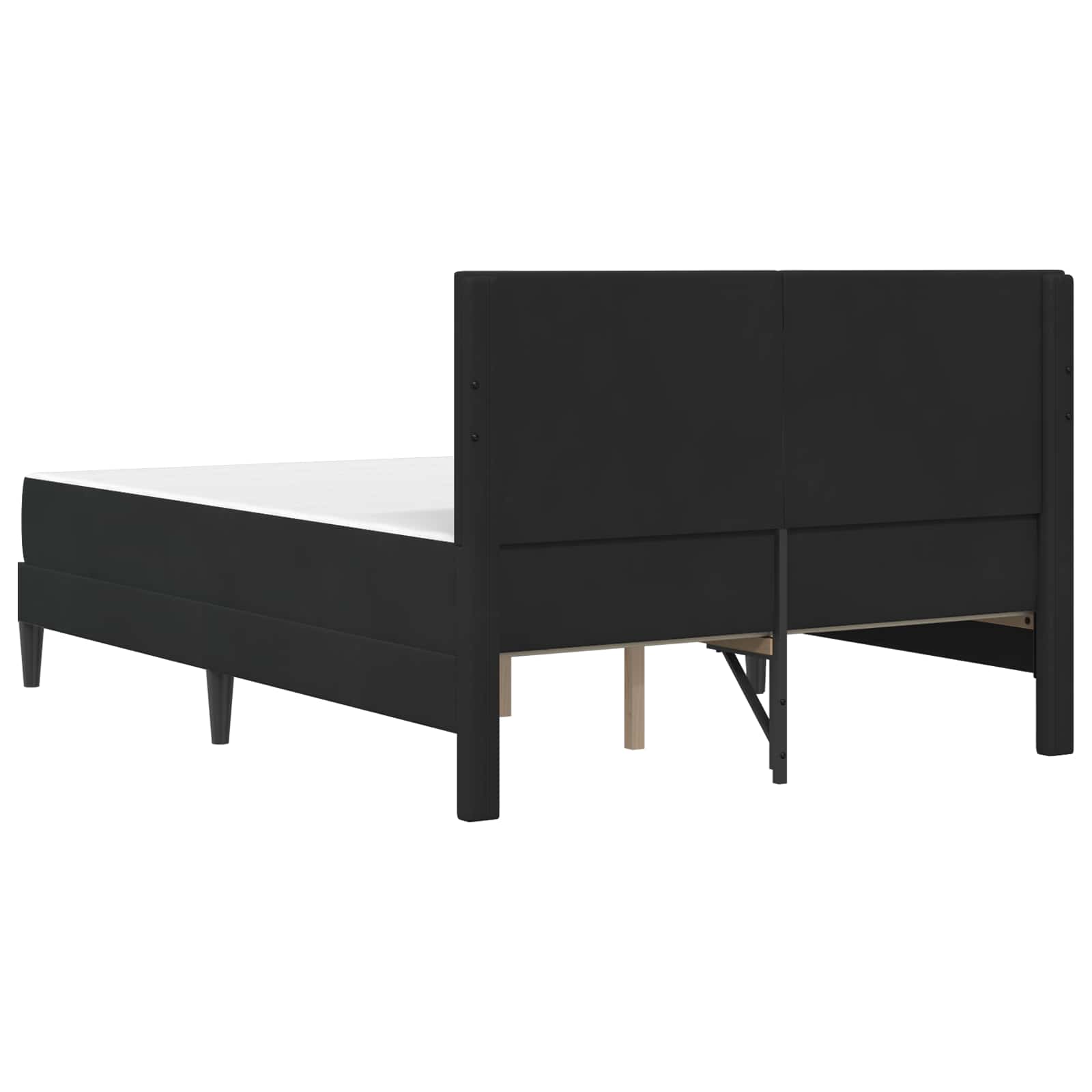 Struttura letto con materasso Nero 120 x 200 cm Velluto | homemem39